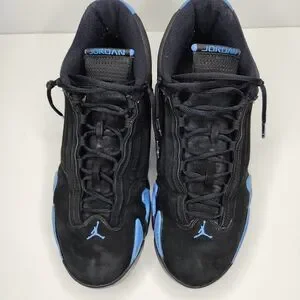 Jordan Retro 14 2006 Black University Blue Mens Size 14 Vintage Size 10.5 - Air Jordan 14 Retro 2006 Black University Blue  main image 3